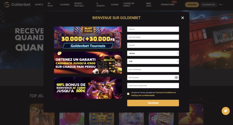 Goldenbet Login